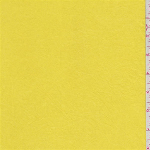 2 1/2 YD PC-Canary Yellow Shimmer Jersey Knit Fabric