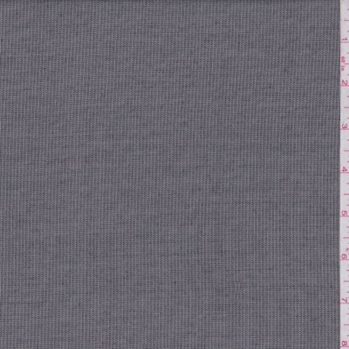 1 1/2 YD PC-Smoke Black/Grey Stripe Wool Blend Suiting Fabric
