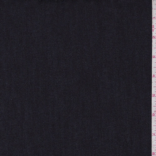 1 1/4 YD PC-Deep Dye Navy Denim Fabric