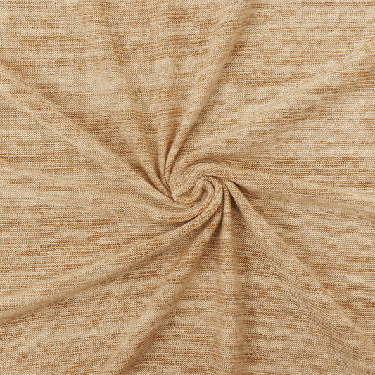 1 1/4 YD PC-Tan Beige-Ivory Slub Stretch Rayon Spandex Jersey Knit Fabric